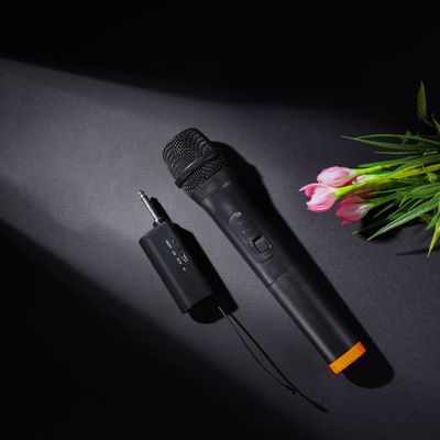 Krypton Wireless Microphone- KNMP6402| High-Quality Sound and Low Noise, Improves Mobility and Flexibility| Distance Range 15-10 M, Perfect for Live Performers, Singers, Orators| 2 Years Warranty, Black 