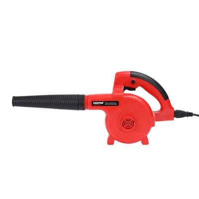 Geepas Electric Blower- GEB600-240| 16000 RPM No Load Speed, Perfect For Home And Business Use| 3.2 M3/Min Airflow, Comfortable Grip| Ergonomic Design And Lightweight Body| Ideal For Dust, Debris And Leaves | Black and Red