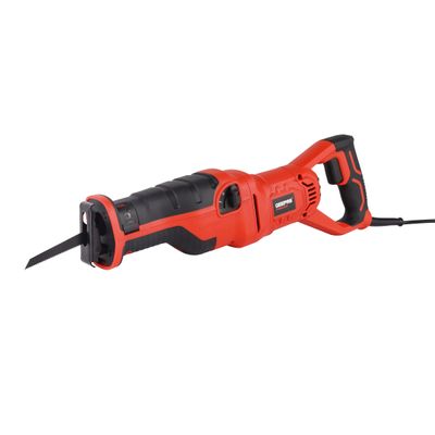 Geepas Toolz 210 MM Reciprocating Saw- GRS2100-240| 1200 W Power, High-Quality for Durability, Ergonomically Designed| 0-2800/Min No Load Speed, 30 MM Stroke Length| Heavy Duty Cutting Ideal for Wood, Steel Pipes| Black and Red