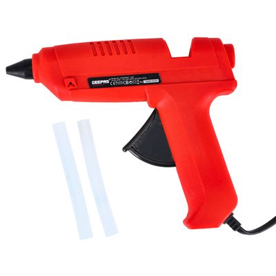 Geepas Glue Gun,60W, Includes 2pcs Glue Sticks, GGN0060-240 - Fast Heating Mini Glue Gun, Hot Melt Glue Gun Kit Suitable for Children Do School Heating Arts, DIY Art, Home Repair, Wood, Glass, Card, Plastic