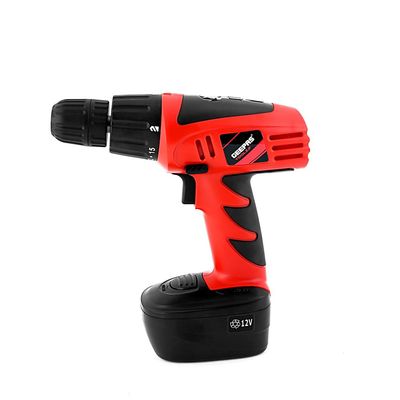 Geepas 12V Cordless Percussion Drill - Hammer Function, Screwdriver with 13 Pcs Drill, 15+1 Torque Setting | No Speed Load 0-550RPM | 1 Year Warranty