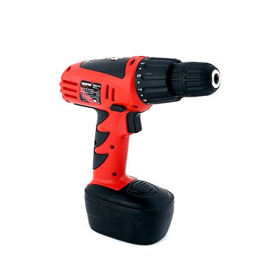 Geepas 12V Cordless Percussion Drill - Hammer Function, Screwdriver with 13 Pcs Drill, 15+1 Torque Setting | No Speed Load 0-550RPM | 1 Year Warranty