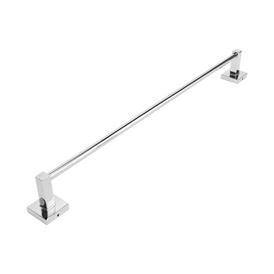 Geepas Single Towel Bar - Stainless Steel Material with 8 Kg Holding Capacity | Easy to Install | Towel Bar Rack for Bathroom Kitchen Cabinet | Toilet Accessories Wall Mount | 1 Year Warranty