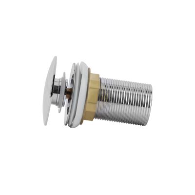 Geepas Pop Up Waste Valve- GSW61151| Zinc Pop Up Waste Valve For Sinks and Basins| Chrome Plated, Click-Clack Design| Suitable for both New Installations and Replacements| Silver, One Year Warranty 