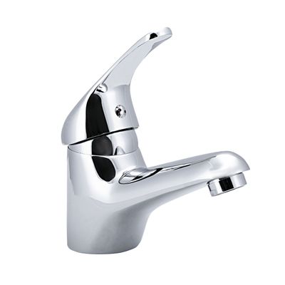 Geepas Cara Single Lever Sink Mixer, Brass Construction, GSW61088 | Ceramic Cartridge Single Hole | 0.2MPa to 0.8MPa Water Pressure | Ideal for Wash Basin Bathroom & Lavatory