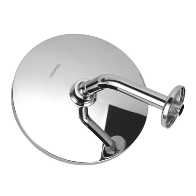 Geepas Overhead Shower - Stainless Steel Shower Arm - Chrome Plated | GWS61091 | High Pressure | Fresh ABS Material | Standard Connector