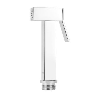 Geepas Tesa Shattaf Set- GSW61131| Soft Spray Non-Stop Water Jet with Easy Switch On| High-Quality Brass Material, G1/2" Thread| Suitable Water Temperature- 60-Degrees Celsius| For Bathroom Use| Silver