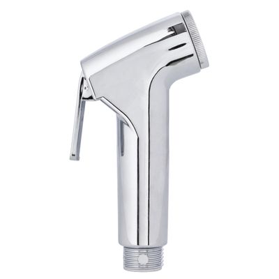 Geepas Chrome Shattaf Set- GSW61106| Soft Spray, Non-Stop Water Jet With Easy to use Mechanism| High-Quality ABS Material And High Grade Chrome, 1/2" Standard Connector| For Bathroom Use| Silver, 2-Year Warranty