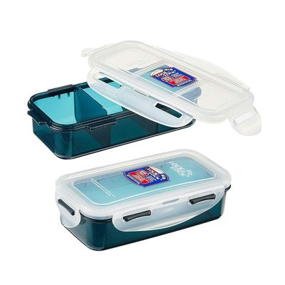 LocknLock 2PC Insulated Lunch Bag Set - Grey, Airtight and BPA-Free Containers