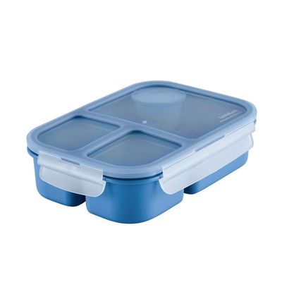LocknLock To Go Lunchbox 980ml Blue - Leak-Proof, Compact, Microwave Safe