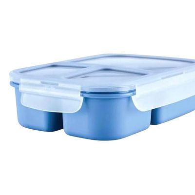 LocknLock To Go Lunchbox 980ml Blue - Leak-Proof, Compact, Microwave Safe