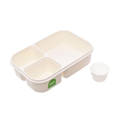 LocknLock To Go Lunchbox 980ml White - Leak-Proof, Compact, Microwave Safe