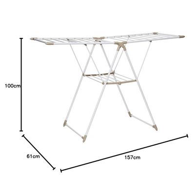 Locknlock Strong Laundry Drying Rack Beige/White Color