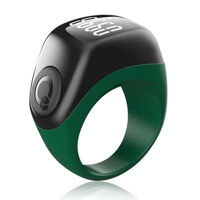 iQibla Zikr Flex Advance Ring Tasbih Counting With 3 Compatible Sizes(18mm / 20mm / 22mm) | 2 - 5 Prayer Reminder | Tasbih Reminder | BT Connectivity | Qibla Life App - Black
