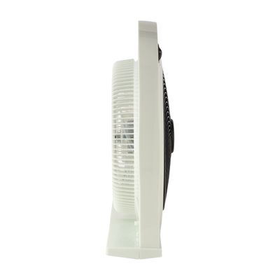 12" Box Fan, 3 Speed Controls and 5 Leaf Blades, 120 Minute Timer and 360 Degree Rotating Grill, 2 Years Warranty OMF1855 White