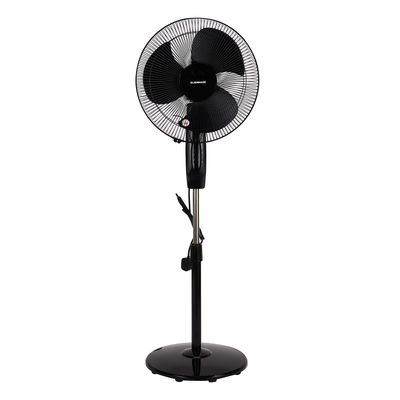 16-Inch High Speed Stand Fan Pedestal Design With 3 Blades For Strong Wind And 3-Speed Level 0.01 L 0.01 W OMF1869 Black