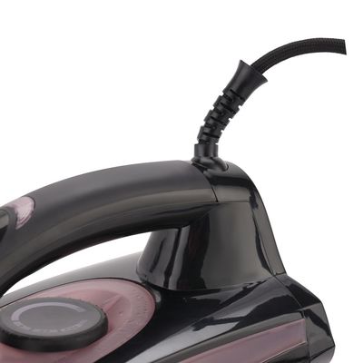 Ceramic Steam Iron, Variable Steam, Ceramic Soleplate, Temperature Control, Anti Drip, Wet & Dry 2400 W OMSI1713 Black/Light Purple