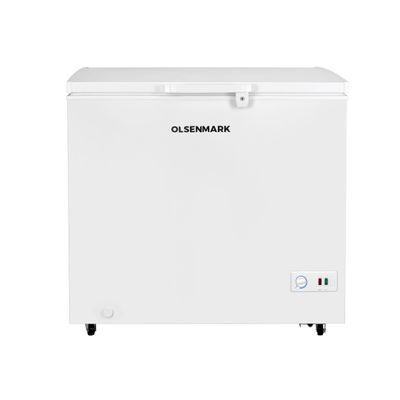 Chest Freezer with Adjustable Thermostat Knob, OMCF5007 | Portable & Compact Refrigerator | Door Lock and Key | Ideal For Retailers, Home, Medical, Restaurants & More