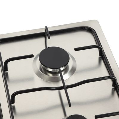 2 In 1 Gas Hob OMCH1824 Silver/Black