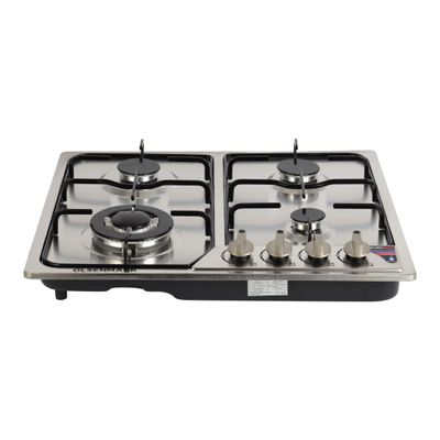 2 In 1 Gas Hob OMCH1824 Silver/Black