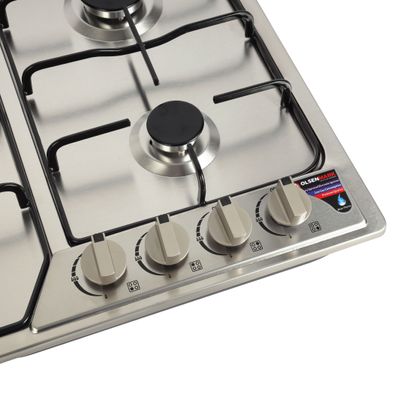 2 In 1 Gas Hob OMCH1824 Silver/Black