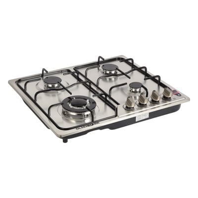 2 In 1 Gas Hob OMCH1824 Silver/Black