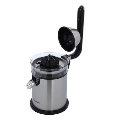 Citrus Juicer, Stainless Steel Cone Cylinder | 2 Cones | Aluminium Die-Casting Handle | Anti Drip Function | Anti-Slip Base | Detachable Parts 300 W OMCJ2487 Silver