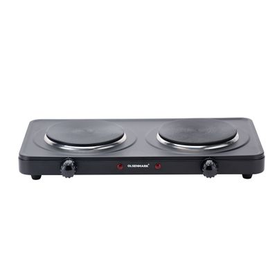 Electric Double Hot Plate 2000 W OMHP2034Y Black