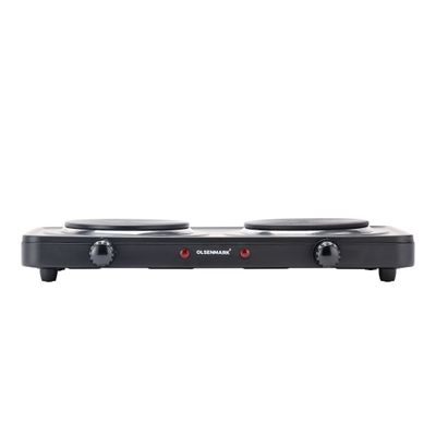 Electric Double Hot Plate 2000 W OMHP2034Y Black