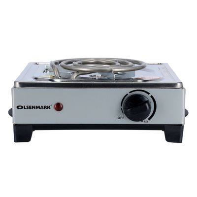 Single Electric Hot Plate 1000W 1000 W OMHP2093 Silver