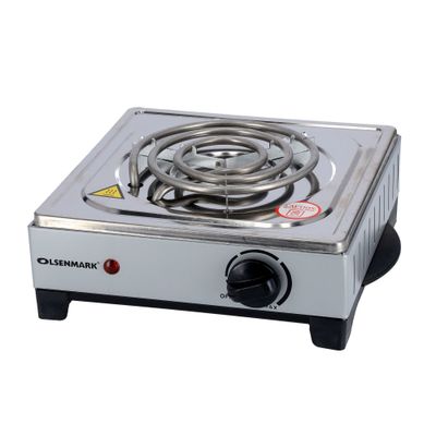 Single Electric Hot Plate 1000W 1000 W OMHP2093 Silver