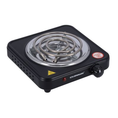 Single Burner Electric Hot Plate 1000 W OMHP2278 Black/Silver