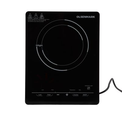 Digital Control Infrared Cooker, Single Cooking Hob, 2000-Watt Burner with Adjustable Temperature, Energy Saving, Touch Control, 10 Power Levels 2000 W OMIC2262K Black/Red/White