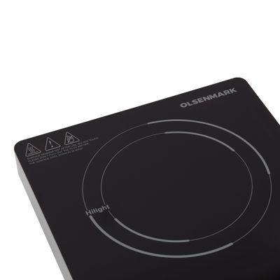 Digital Control Infrared Cooker, Single Cooking Hob, 2000-Watt Burner with Adjustable Temperature, Energy Saving, Touch Control, 10 Power Levels 2000 W OMIC2262K Black/Red/White