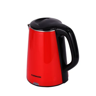 Stainless Steel Electric Kettle 2.2 L 1500 W OMK2147 Red/Black