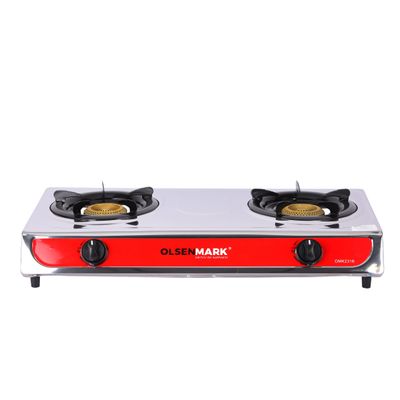 2-Burner Stainless Steel Gas Cooktop OMK2316 Silver