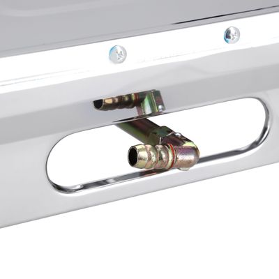 Stainless Steel Double Burner Gas Stove OMK2349 silver