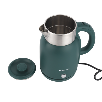 Olsenmark 1.5 L Double Layer Electric Kettle- OMK7027, 1500 W, 360 Degree Rotation Base with Auto Safety, Overheat Protection, Dry Boil Protection