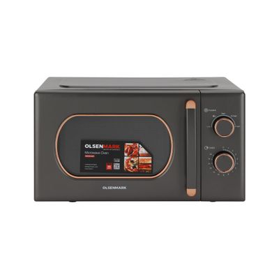 Microwave Oven With Turntable Plate and Multiple Power levels and Defrost Function 20 L 1100 W OMMO2260W Black