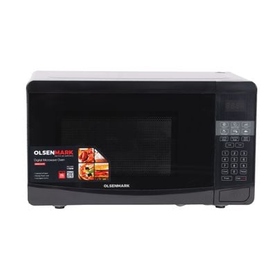 Olsenmark OMMO2261 Microwave Oven with Digital Panel, 23L - Turntable Plate - Multiple Power Levels - Multiple Stages Of Cooking - Cooking End Signal - 900W Output Power - Auto-Defrost