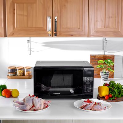 Olsenmark OMMO2261 Microwave Oven with Digital Panel, 23L - Turntable Plate - Multiple Power Levels - Multiple Stages Of Cooking - Cooking End Signal - 900W Output Power - Auto-Defrost