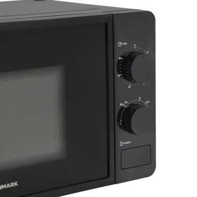 Electric Microwave Oven, 5 Multiple Power Levels with Easy Controls and Cooking End Signal, Perfect for Reheating, Defrosting, Cooking 20 L 1150 W OMMO2343W Black