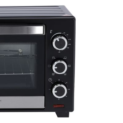 Electric Oven With Rotisserie Function/Perfect For Grilling, Toasting And Roasting/6 Stages Heating And Temperature 100-250-Degrees Celsius/60 Minute Timer 24 L 1600 W OMO2277G Black