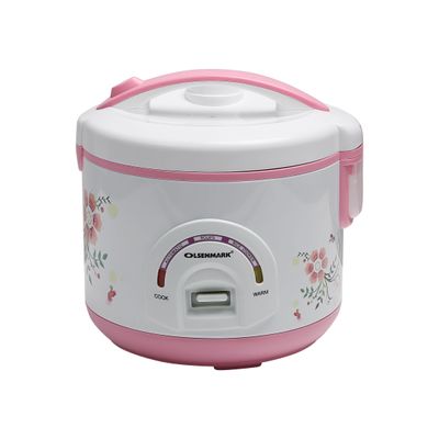 3 In 1 Automatic Rice Cooker, Keep Warm Upto 8 Hours - Non-Stick Coated Inner Pot for Easy Cleaning - Cook and Automatic Keep Warm Function 1.5 L 500 W OMRC2122H White