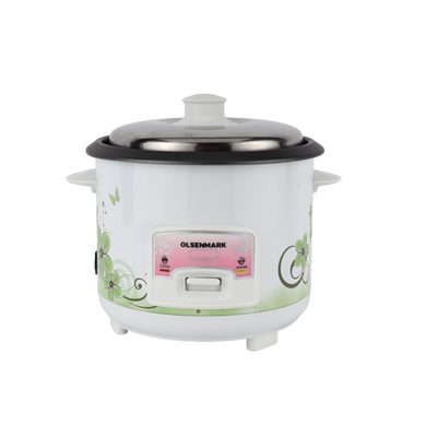 3 IN 1 Automatic Rice Cooker 400W - OMRC7025, 1L Capacity, Cook, Steam and Keep Warm, Aluminum Non-Stick Inner Pot