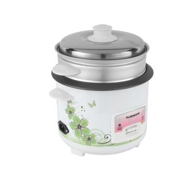 3 IN 1 Automatic Rice Cooker 400W - OMRC7025, 1L Capacity, Cook, Steam and Keep Warm, Aluminum Non-Stick Inner Pot