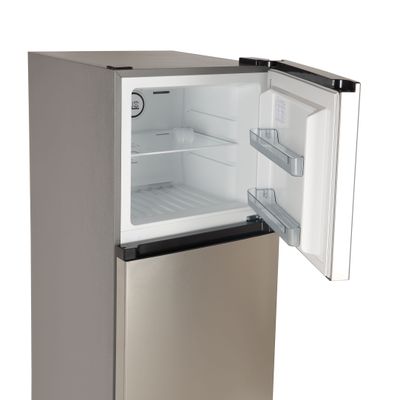 Olsenmark 410 L Double Door Refrigerator- OMRF5015/ Quick Cooling, No Frost, Multi Air Flow/ Equipped with Glass Shelves, Large Box/ Silver, 1-Year Warranty