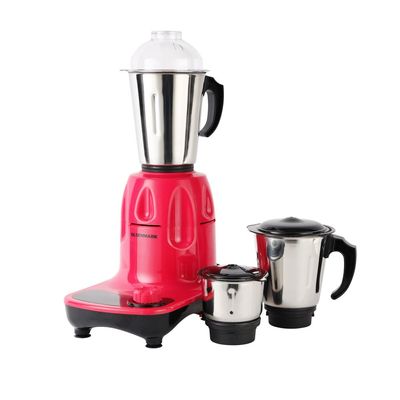 3-IN-1 Mixer Grinder with Stainless Steel Jars and Blades, Unbreakable Polycarbonate Jar Caps 0 L 750 W OMSB2426 Red/Silver/Clear