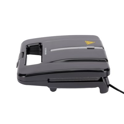 Sandwich Toaster/Toastie Maker With Deep Fill Non-Stick Hot Plates â€“ 4-Slice Electric Grill Press Perfect For Toasted Cheese Snacks 750 W OMSM2404 Black