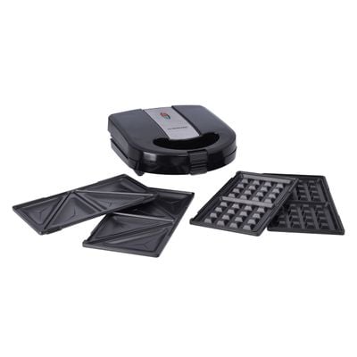 3 In 1 Multiplate Sandwich Maker 750 W OMSM2428 Black/Silver